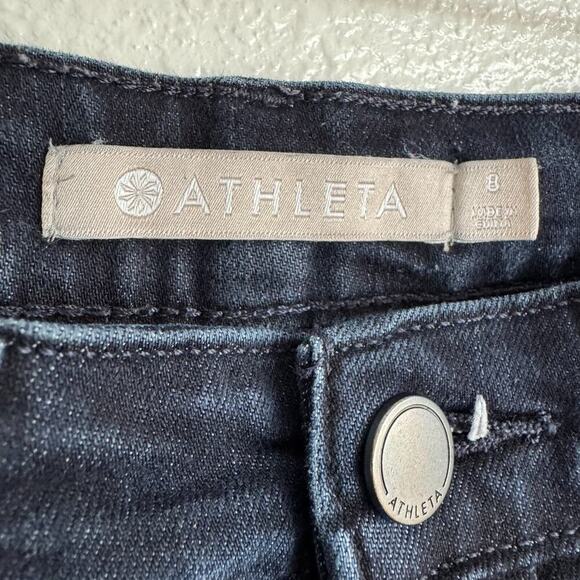 Athleta Sculptek Skinny Jeans Size 8 Blue Overdye Wash - Picture 4 of 9